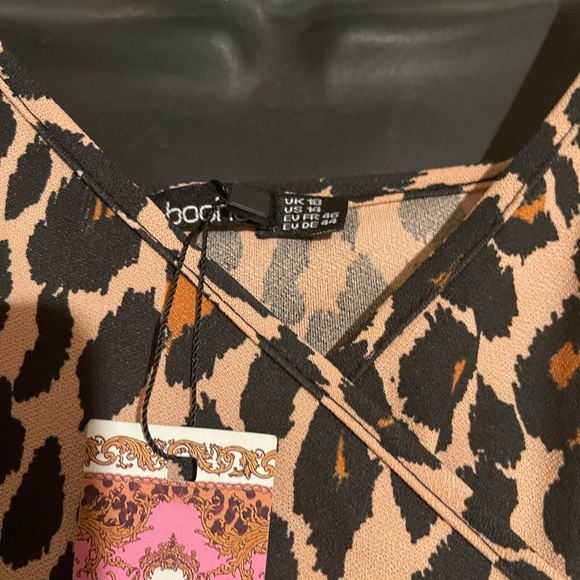 Boohoo Leopard Print Romper Size 14 - Picture 2 of 3
